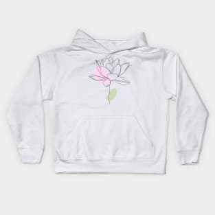 Pink Flower Kids Hoodie